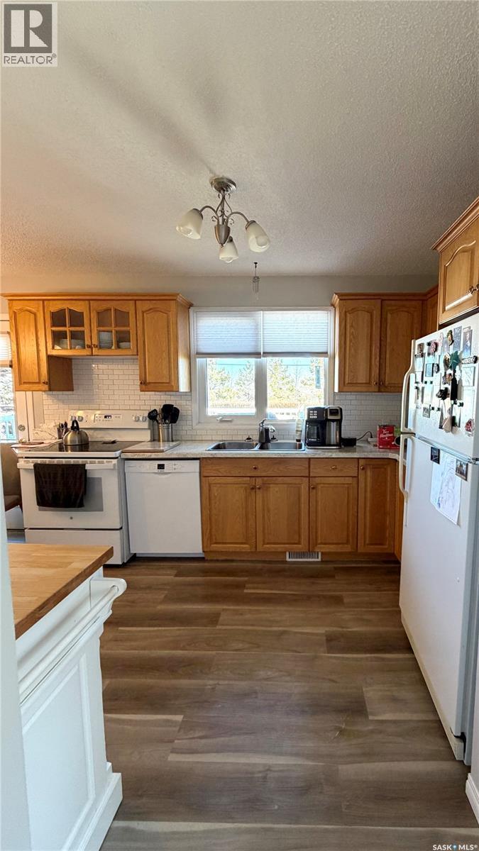102 Government Road, Davidson, SK - Indoor Photo Showing Kitchen With Double Sink