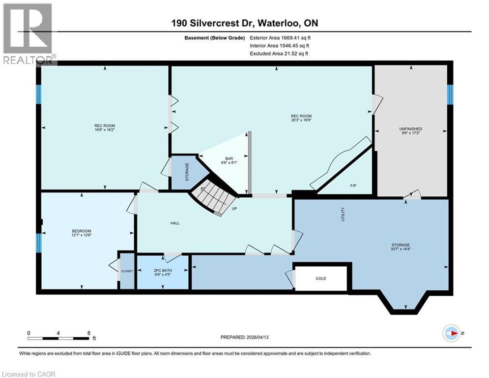 View of floor plan / room layout - 190 Silvercrest Drive, Waterloo, ON - Other