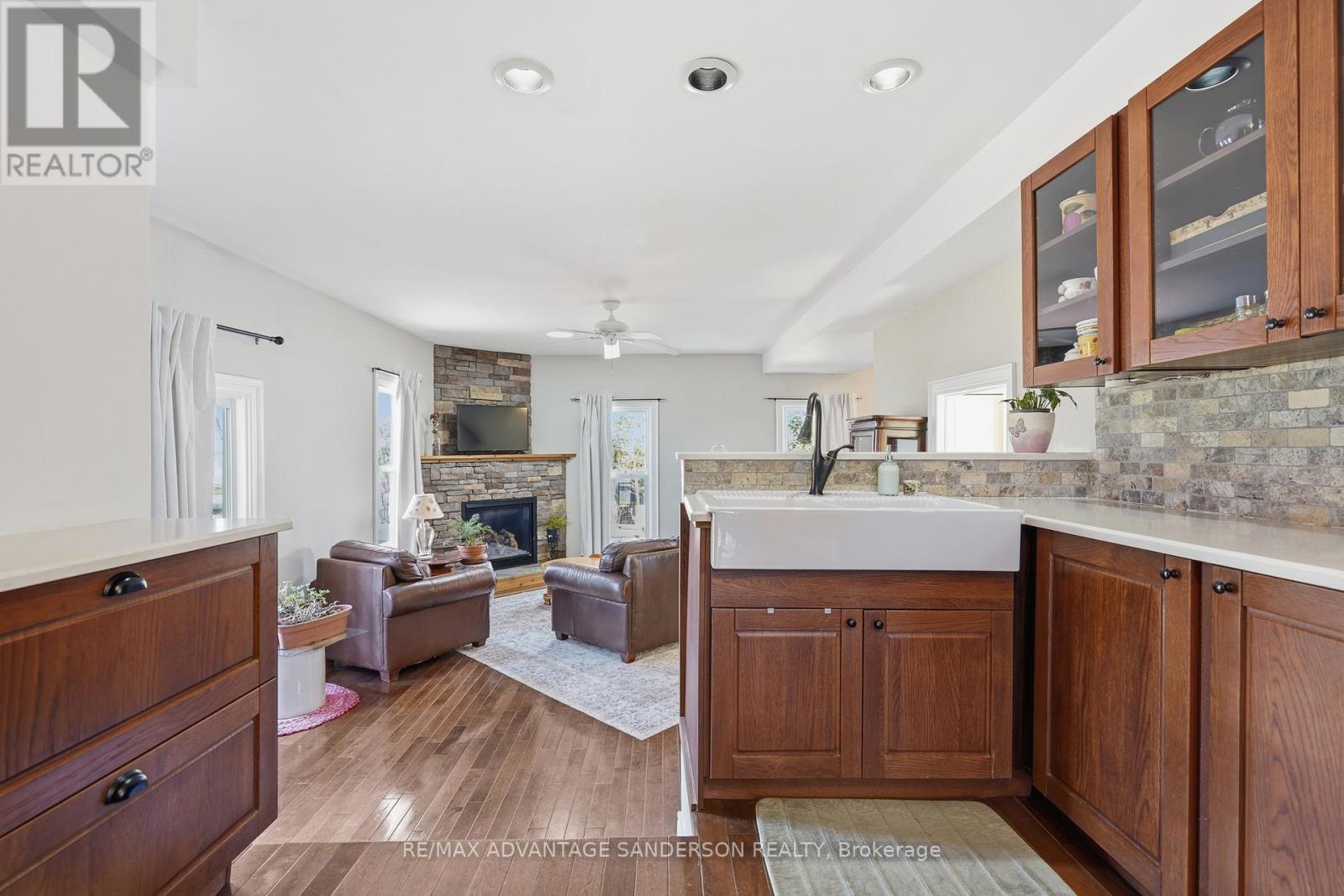 22476 Coldstream Road, Middlesex Centre, ON - Indoor With Fireplace