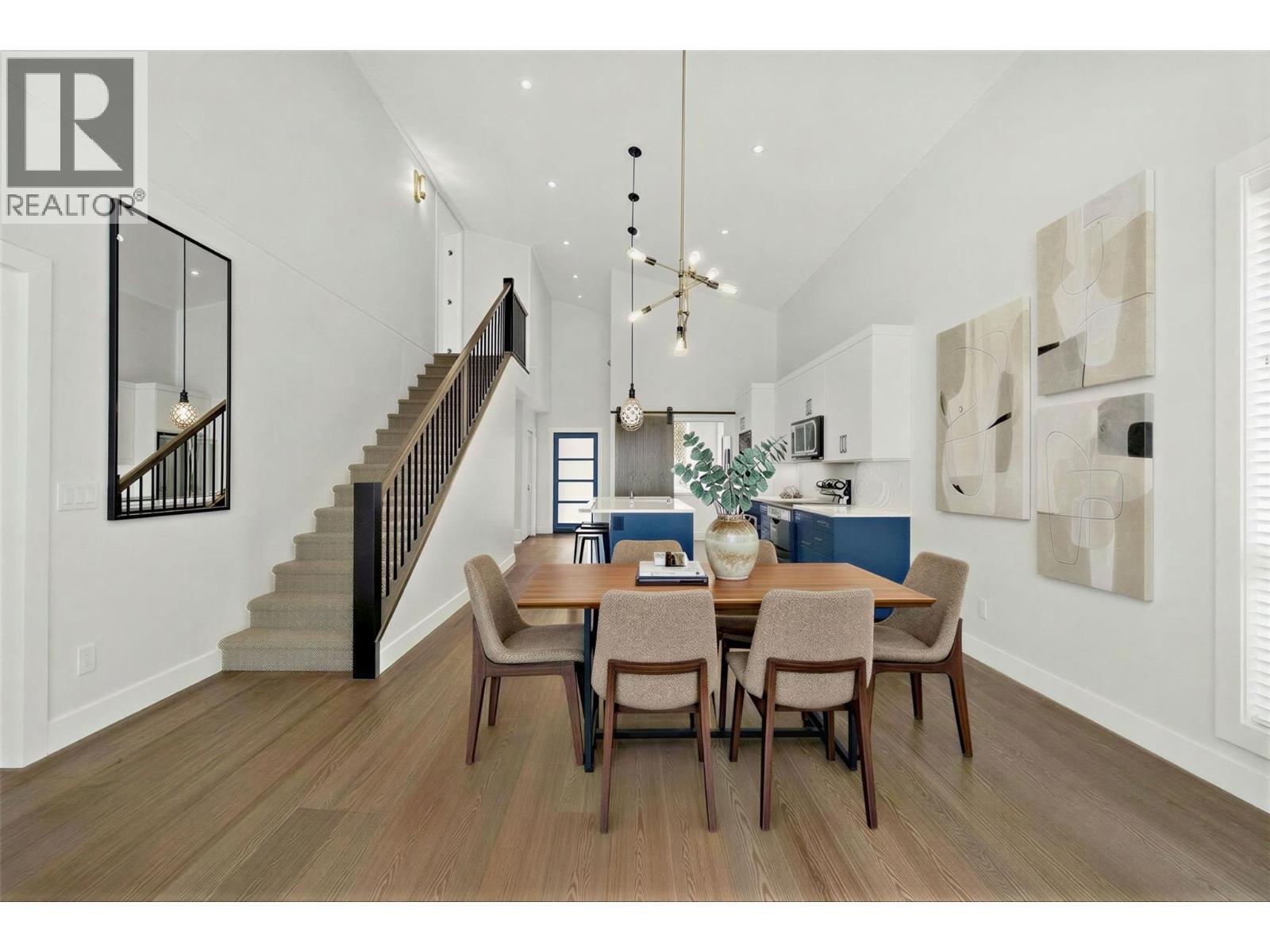 Spacious dining area (virtually staged) - 1860 Blue Bunch Court, Kelowna, BC - Indoor Photo Showing Dining Room