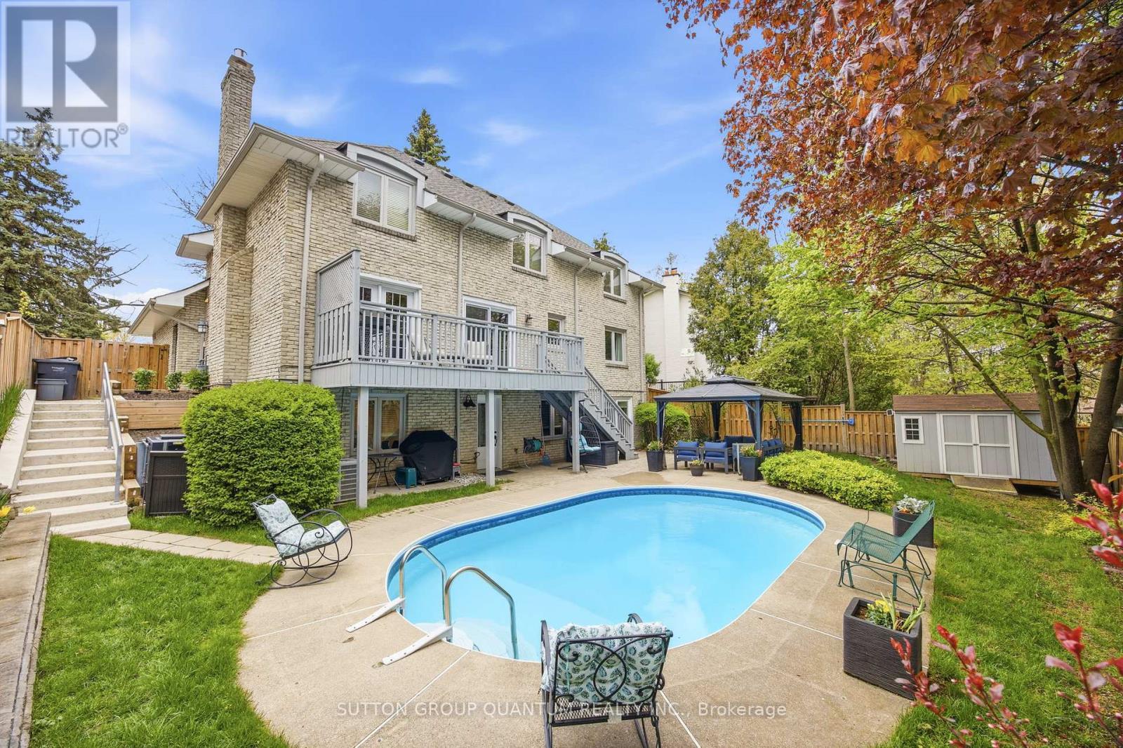 2509 King Forrest Drive, Mississauga, ON - Outdoor With In Ground Pool With Deck Patio Veranda