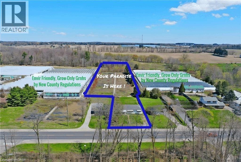 View of property location with property boundaries highlighted - 2474 Highway 24, Simcoe, ON