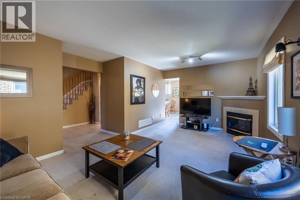 55 Grindstone Way, Waterdown, ON - Indoor Photo Showing Living Room With Fireplace