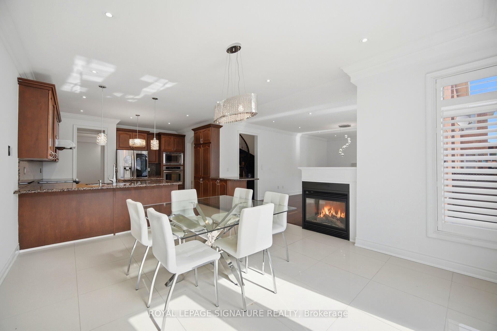 3146 Tacc Drive, Mississauga, ON - Indoor Photo Showing Dining Room With Fireplace