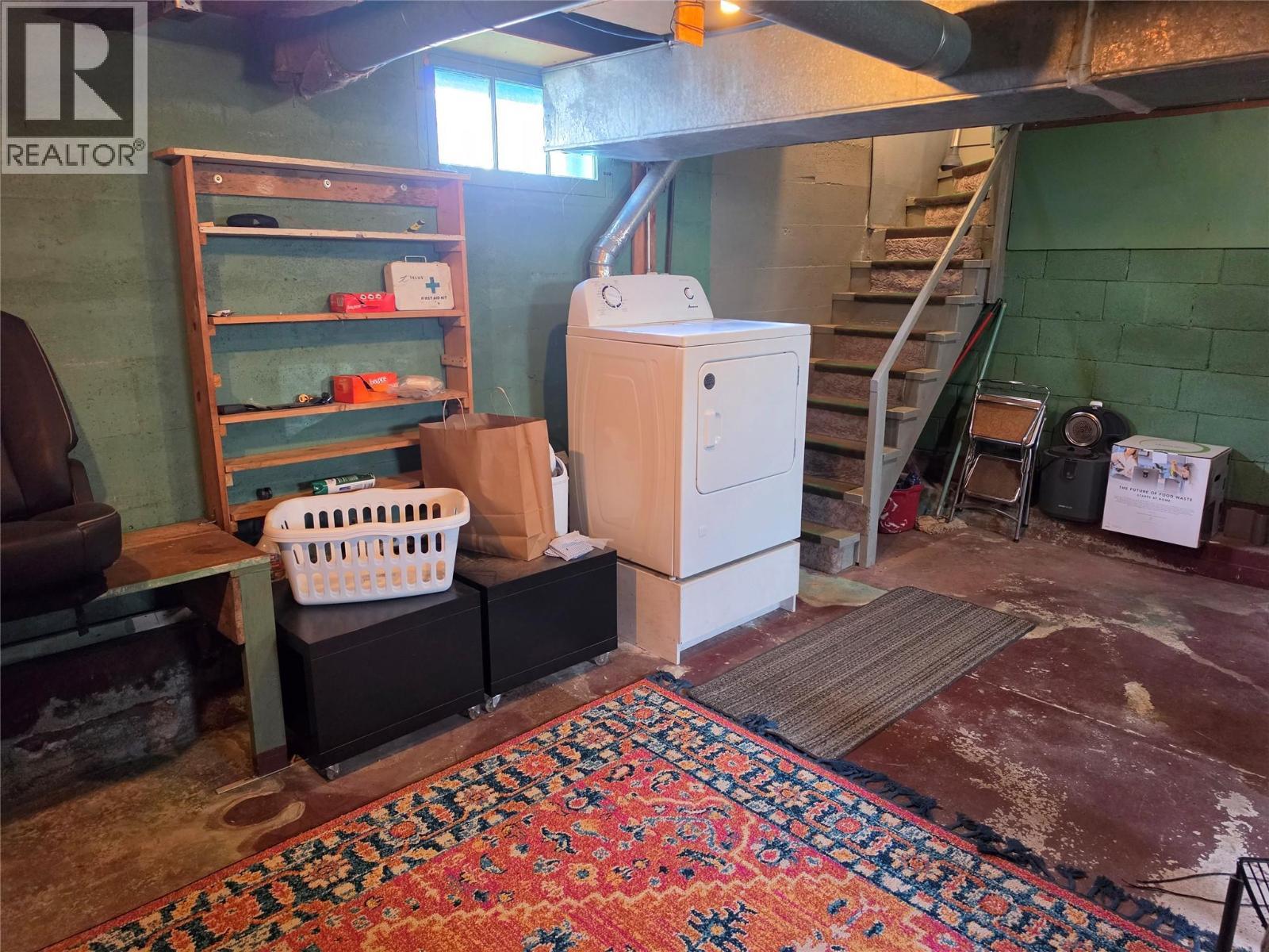 unfinished area in basement - 804 Eighth Street, Nelson, BC - Indoor Photo Showing Laundry Room