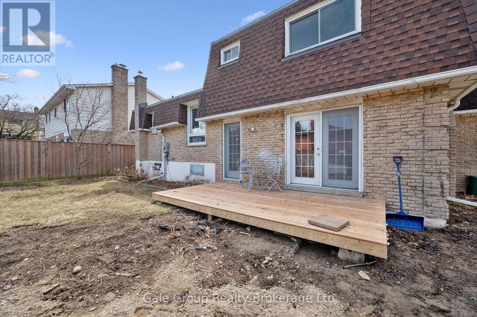 new back deck mansard roof - 165 Brookside Crescent, Kitchener, ON - Outdoor With Exterior