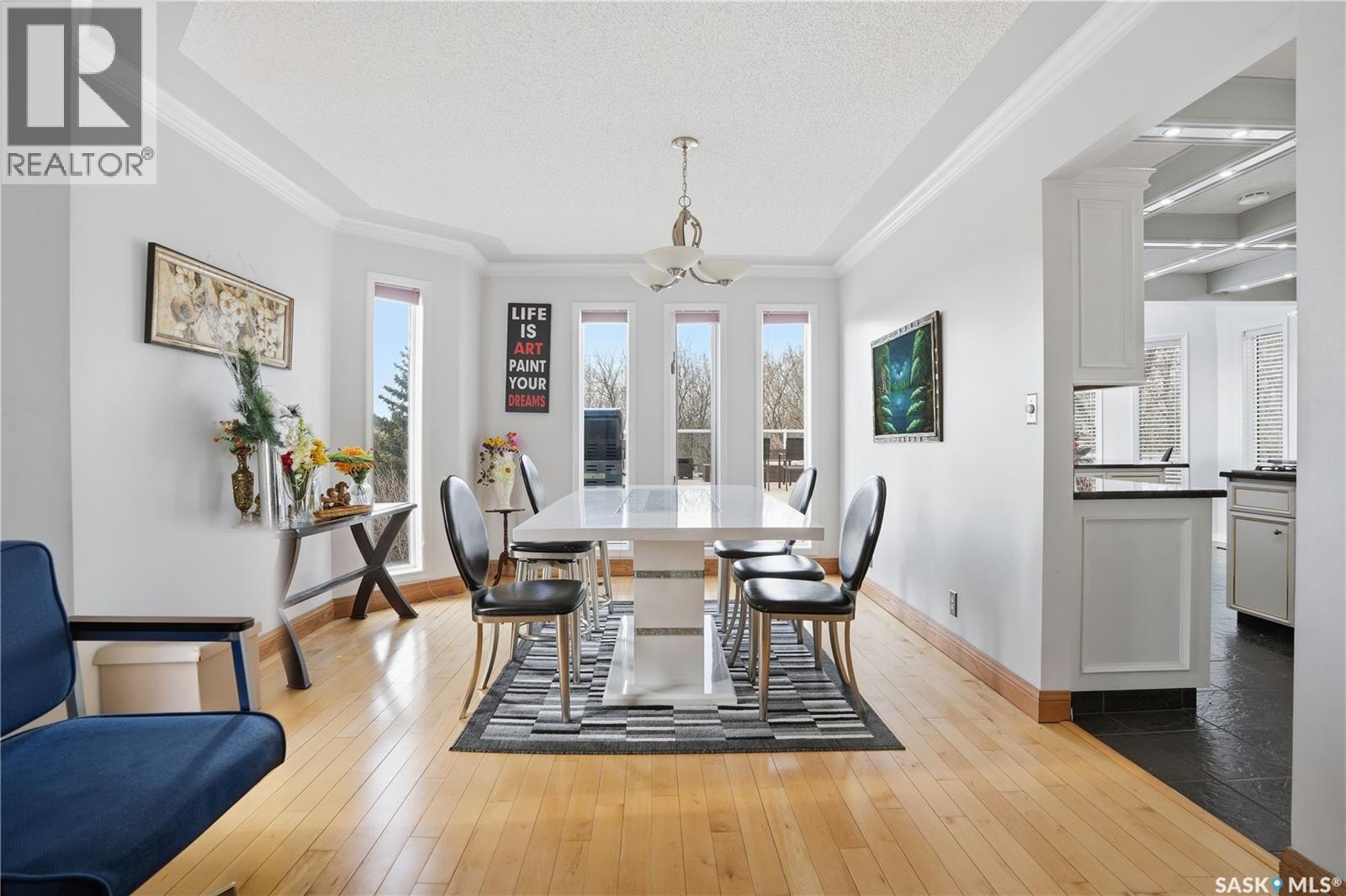 10 Meadow Bay, Lumsden, SK - Indoor Photo Showing Dining Room
