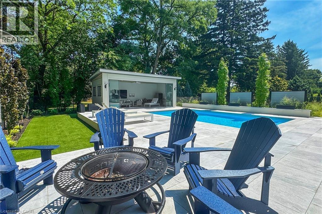 977 Gorton Avenue, Burlington, ON - Outdoor With In Ground Pool With Deck Patio Veranda With Backyard