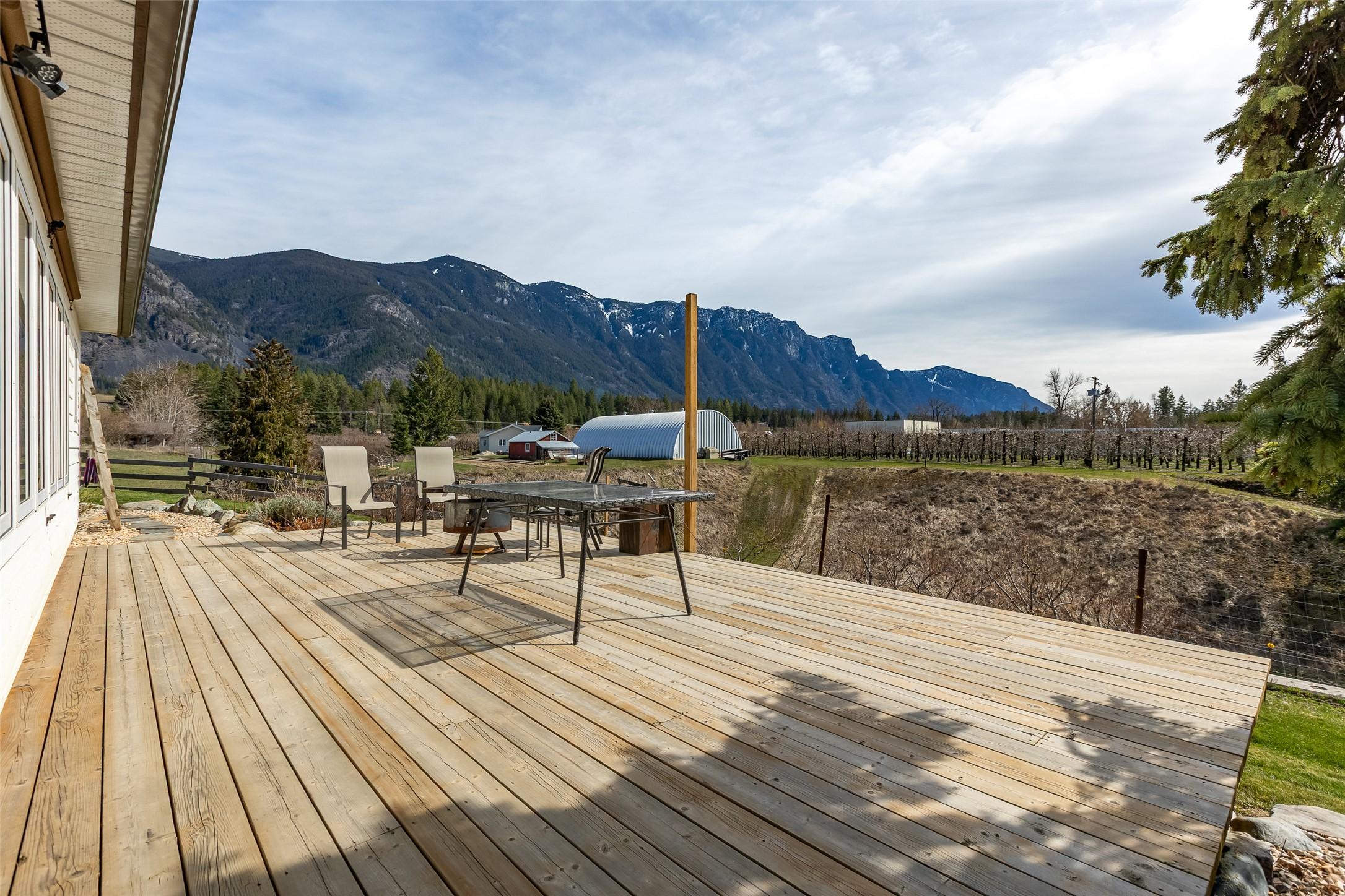 3955 46Th Street, Creston, BC - Outdoor With Deck Patio Veranda With View