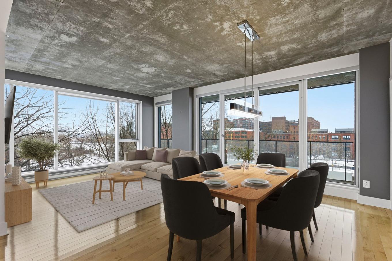 Overall view - 611-50 Rue Des Seigneurs, Montréal (Le Sud-Ouest), QC - Indoor Photo Showing Dining Room