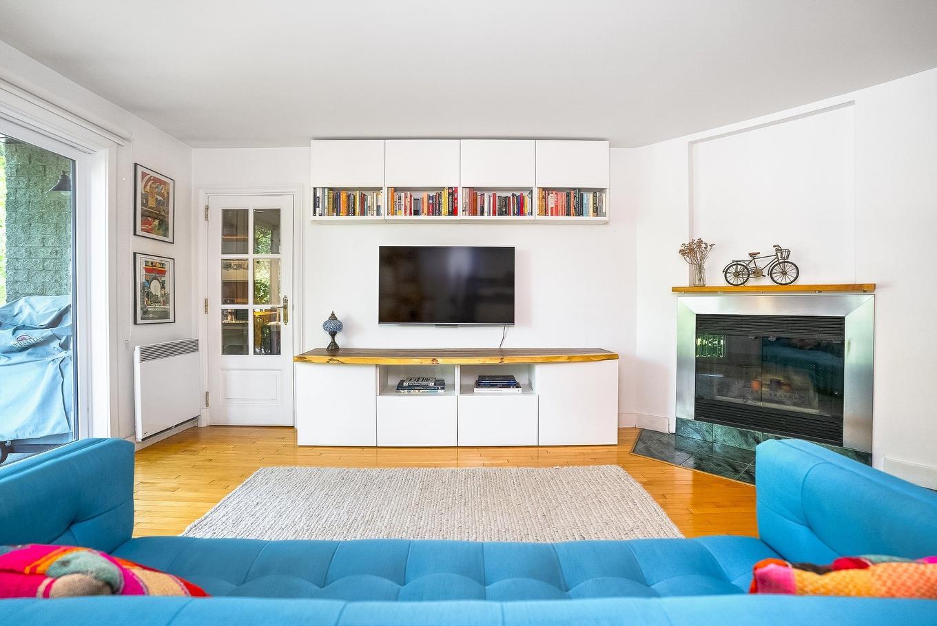 Salon - 202-2800A Rue St-Patrick, Montréal (Le Sud-Ouest), QC - Indoor Photo Showing Living Room With Fireplace