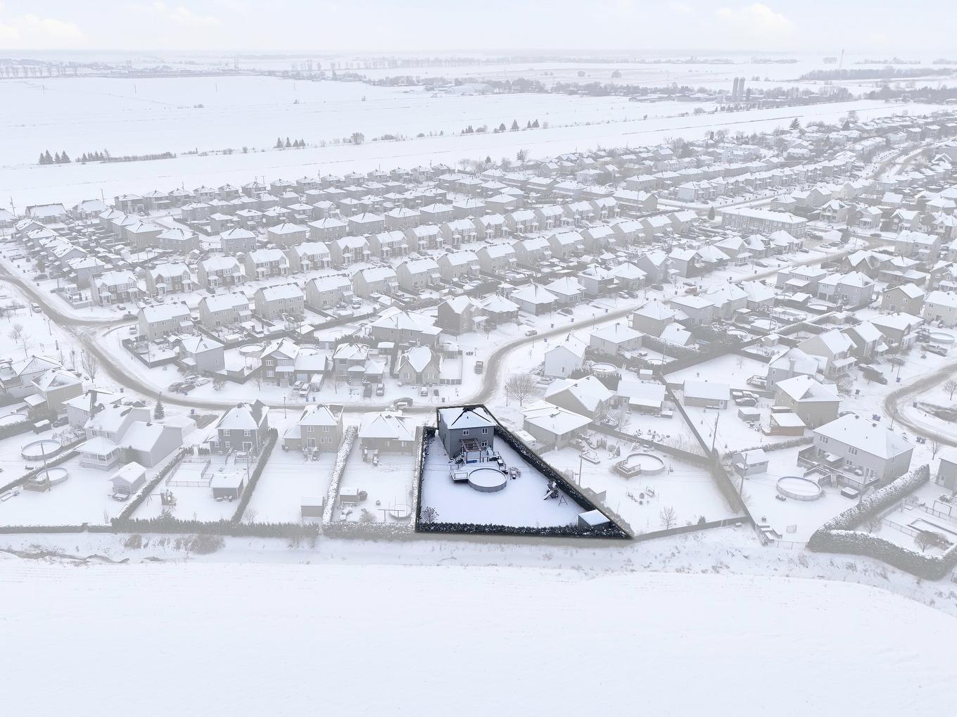 Aerial photo - 3053 Rue Des Nénuphars, Marieville, QC -