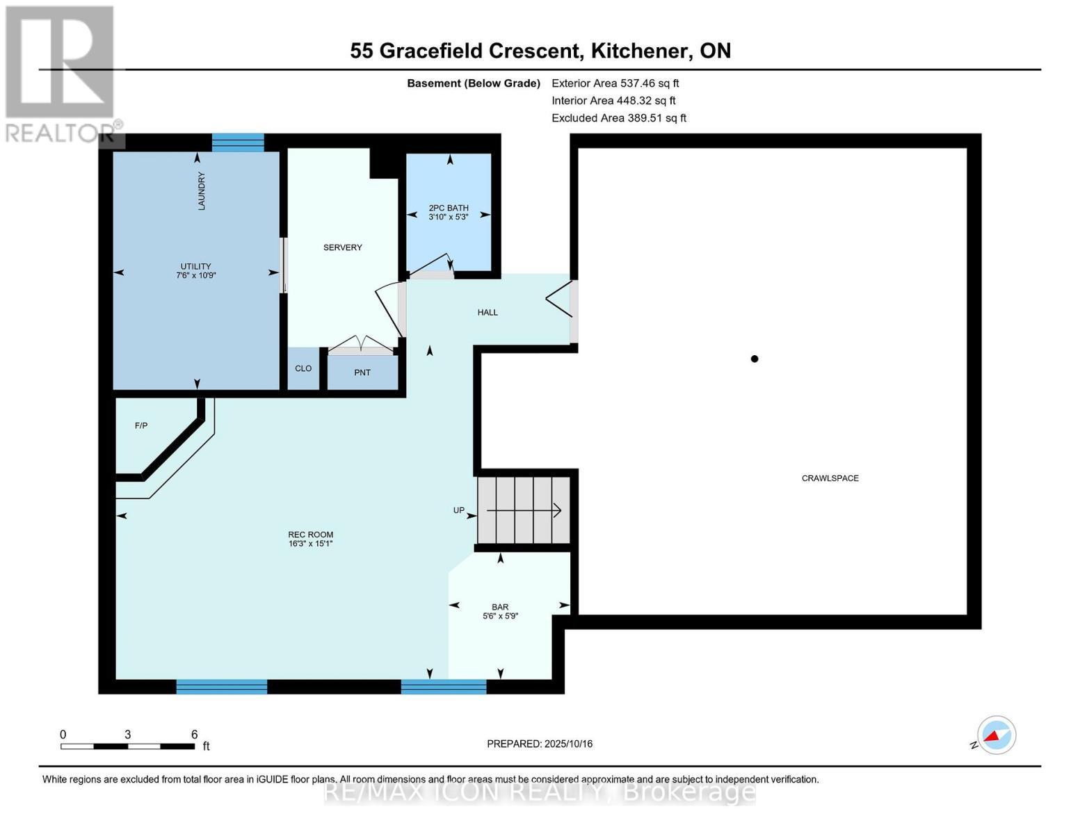 21ftx21ft-crawl space storage with built in shelve - 55 Gracefield Crescent, Kitchener, ON - Other