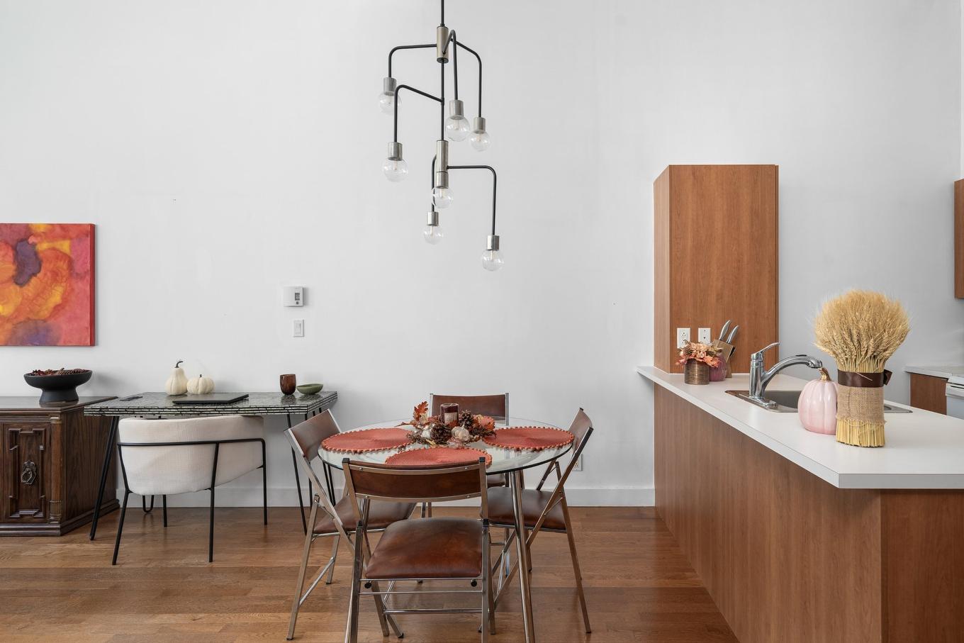 Dining room - 158-4951 Rue Ontario E., Montréal (Mercier/Hochelaga-Maisonneuve), QC - Indoor Photo Showing Dining Room