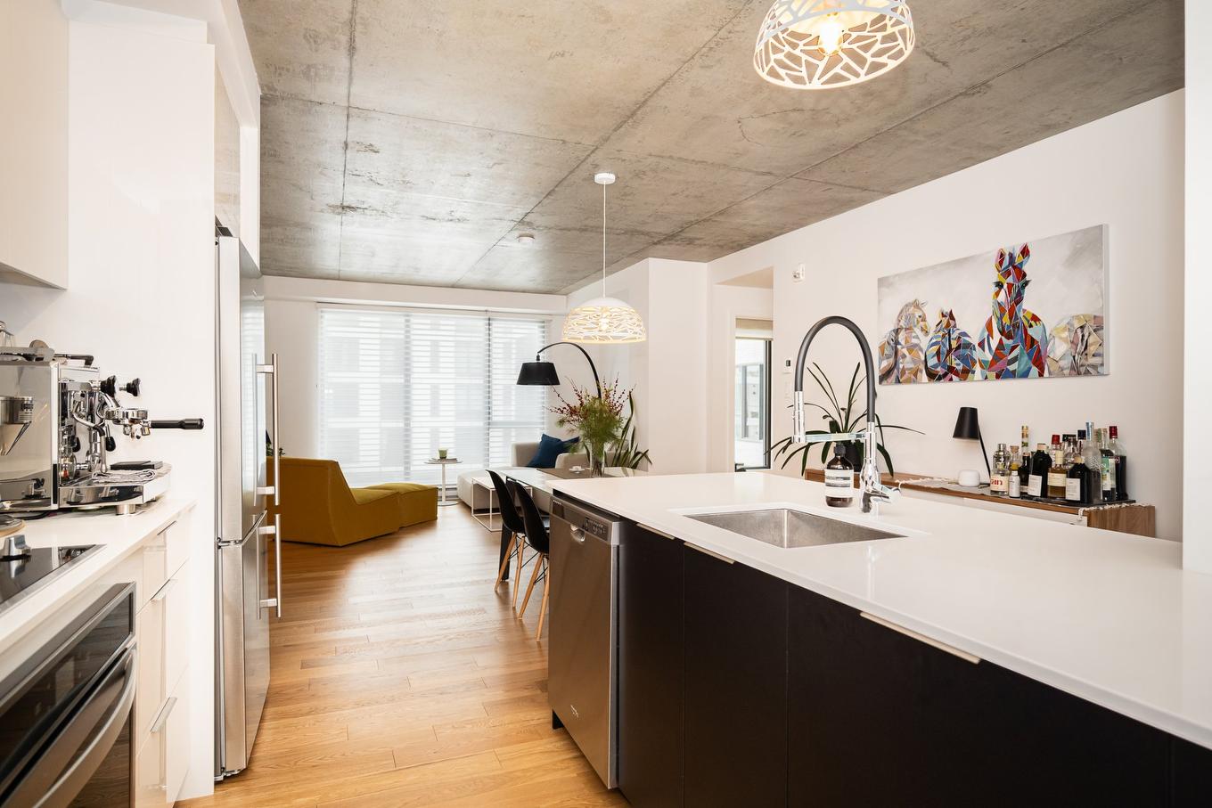 Kitchen - 303-75 Rue De Castelnau O., Montréal (Villeray/Saint-Michel/Parc-Extension), QC - Indoor Photo Showing Kitchen With Upgraded Kitchen