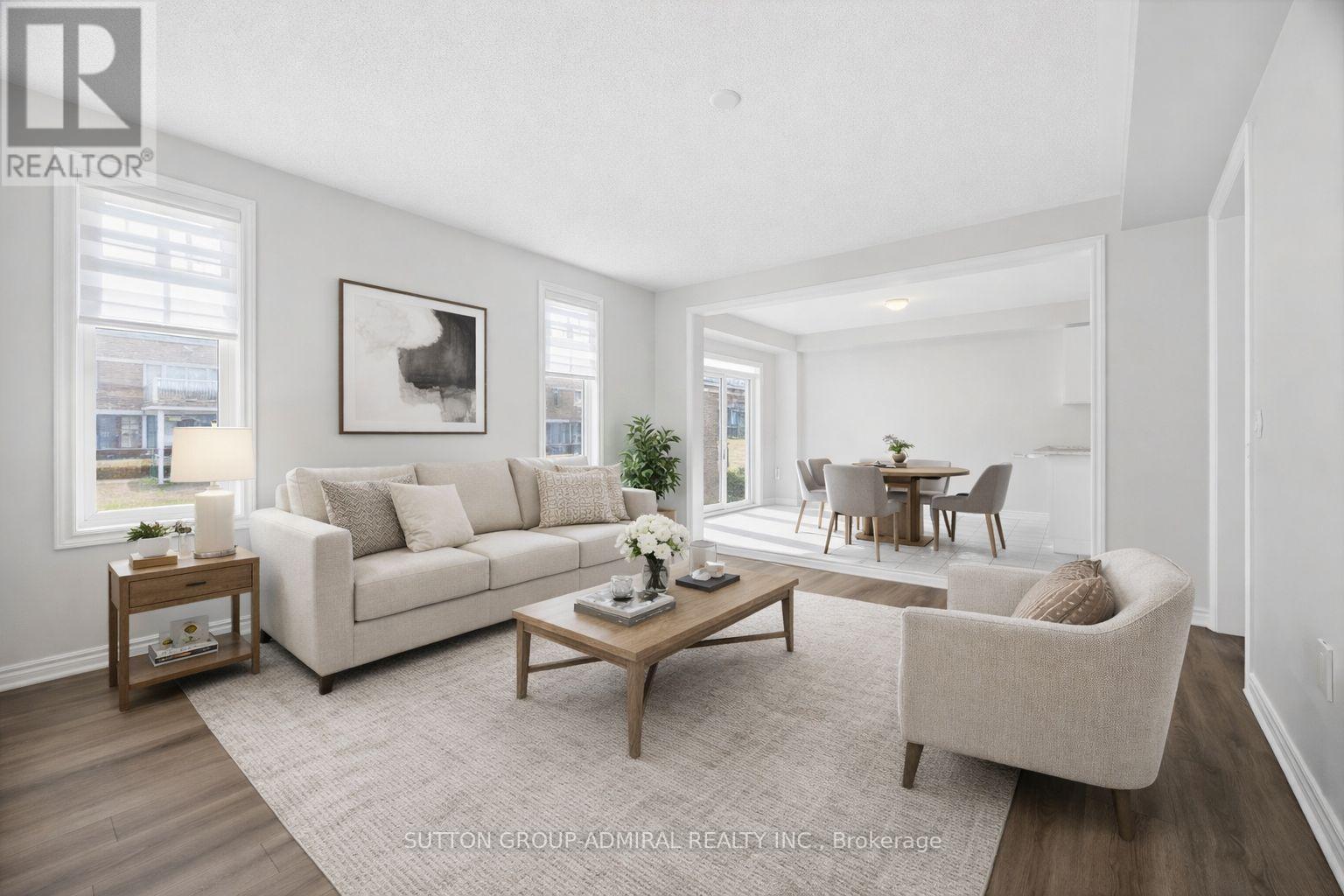 Family Room - Virtual staging - 2237 Grainger Loop, Innisfil, ON - Indoor Photo Showing Living Room