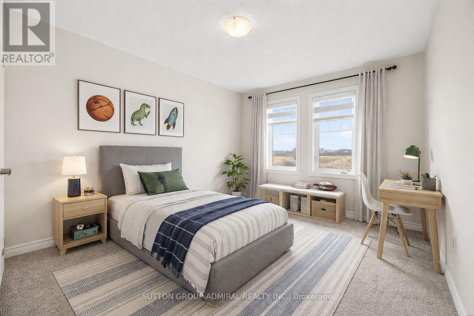 Bedroom 3 - Virtual Staging - 2237 Grainger Loop, Innisfil, ON - Indoor Photo Showing Bedroom