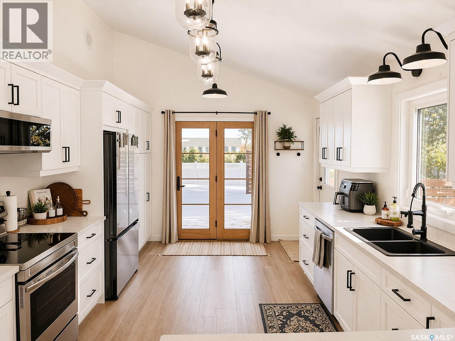 104 Parkview Place, Shellbrook, SK - Indoor Photo Showing Kitchen With Double Sink