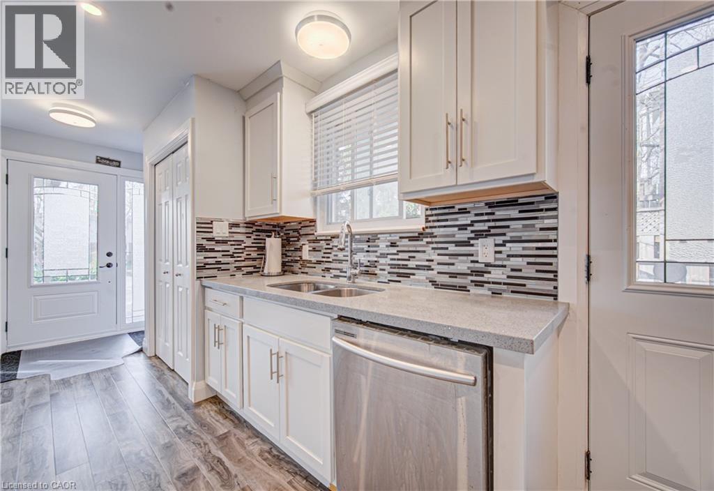 141 Mooregate Crescent, Kitchener, ON - Indoor Photo Showing Kitchen With Double Sink