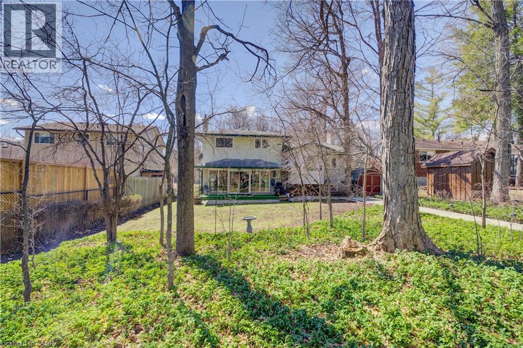 View of large back yard - 564 Glen Manor Boulevard, Waterloo, ON - Outdoor With Deck Patio Veranda