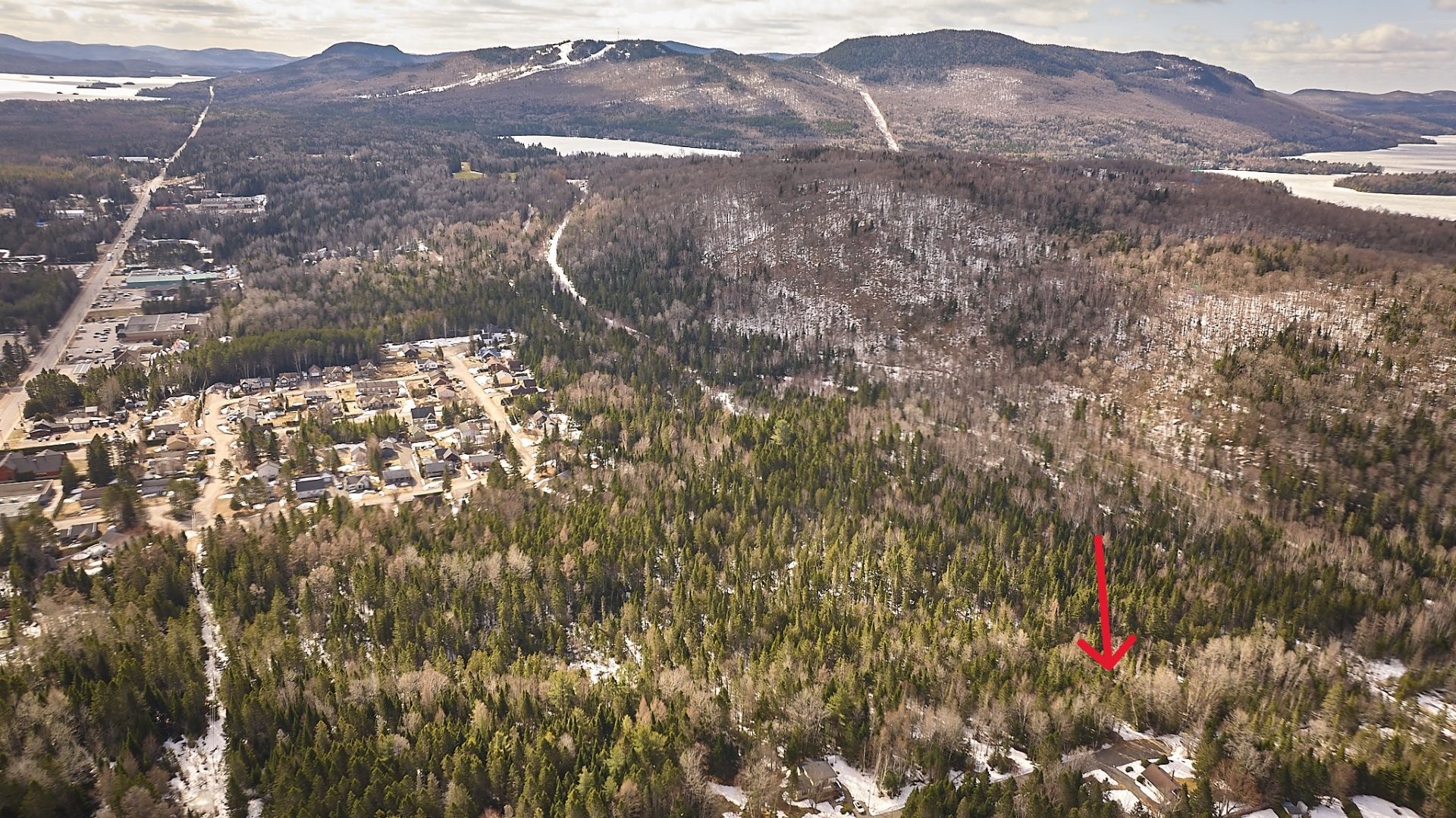 Photo aérienne - Ch. De La Montagne, Saint-Donat, QC