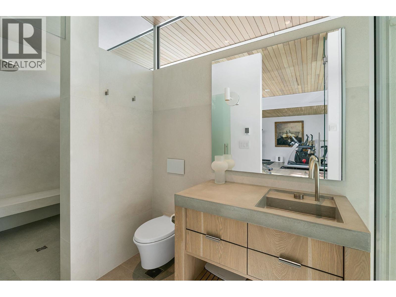 3 Piece Bathroom in Gym - 4110 Lakeshore Road, Kelowna, BC - Indoor Photo Showing Bathroom
