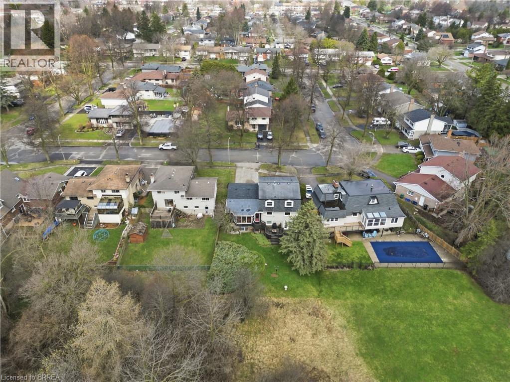 Aerial view of the property and its surrounding neighborhood. - 37 Parkview Crescent, Kitchener, ON - Outdoor With View