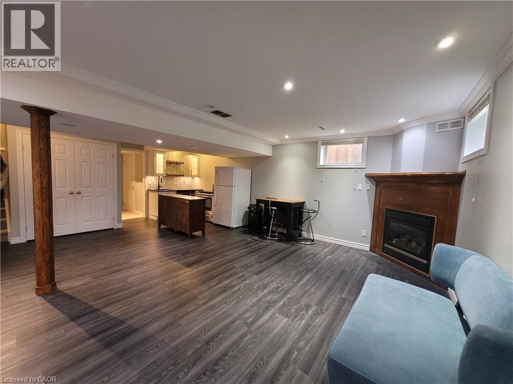 52 Kittyhawk Drive Unit# Lower, Hamilton, ON - Indoor With Fireplace