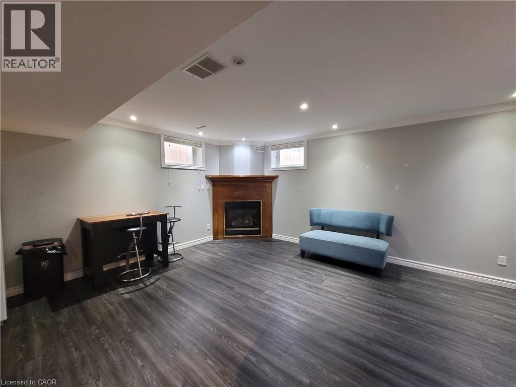 52 Kittyhawk Drive Unit# Lower, Hamilton, ON - Indoor With Fireplace