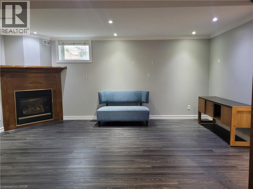 52 Kittyhawk Drive Unit# Lower, Hamilton, ON - Indoor With Fireplace