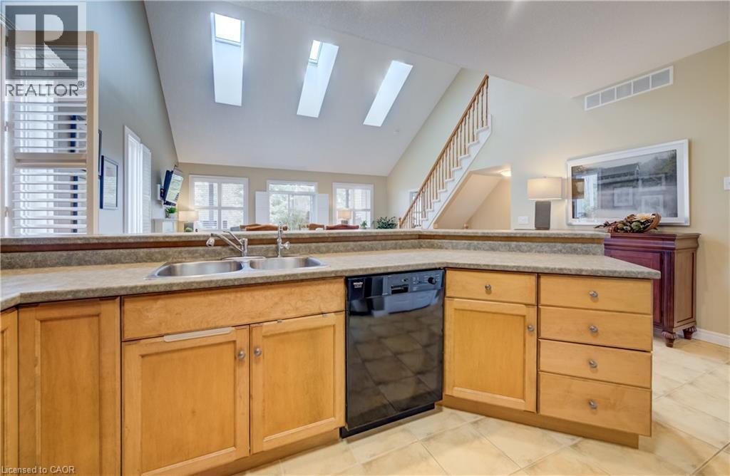 560 Springwater Drive, Waterloo, ON - Indoor Photo Showing Kitchen With Double Sink