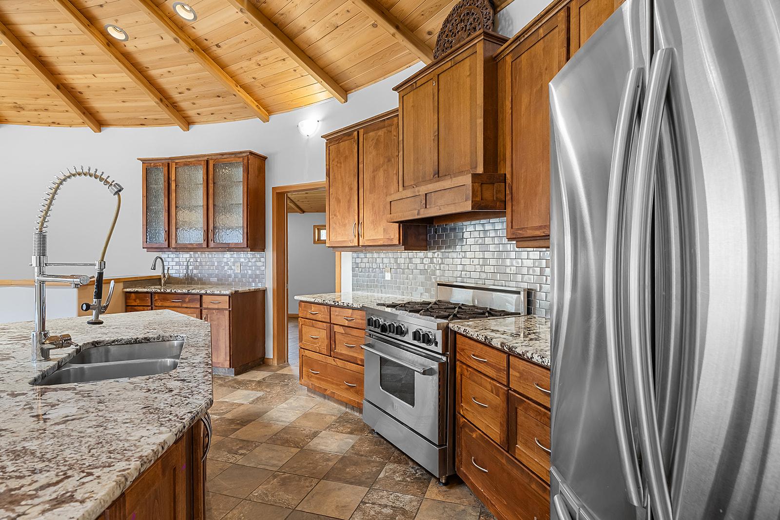 3584 St. Mary Lake Road, Kimberley, BC - Indoor Photo Showing Kitchen With Double Sink With Upgraded Kitchen