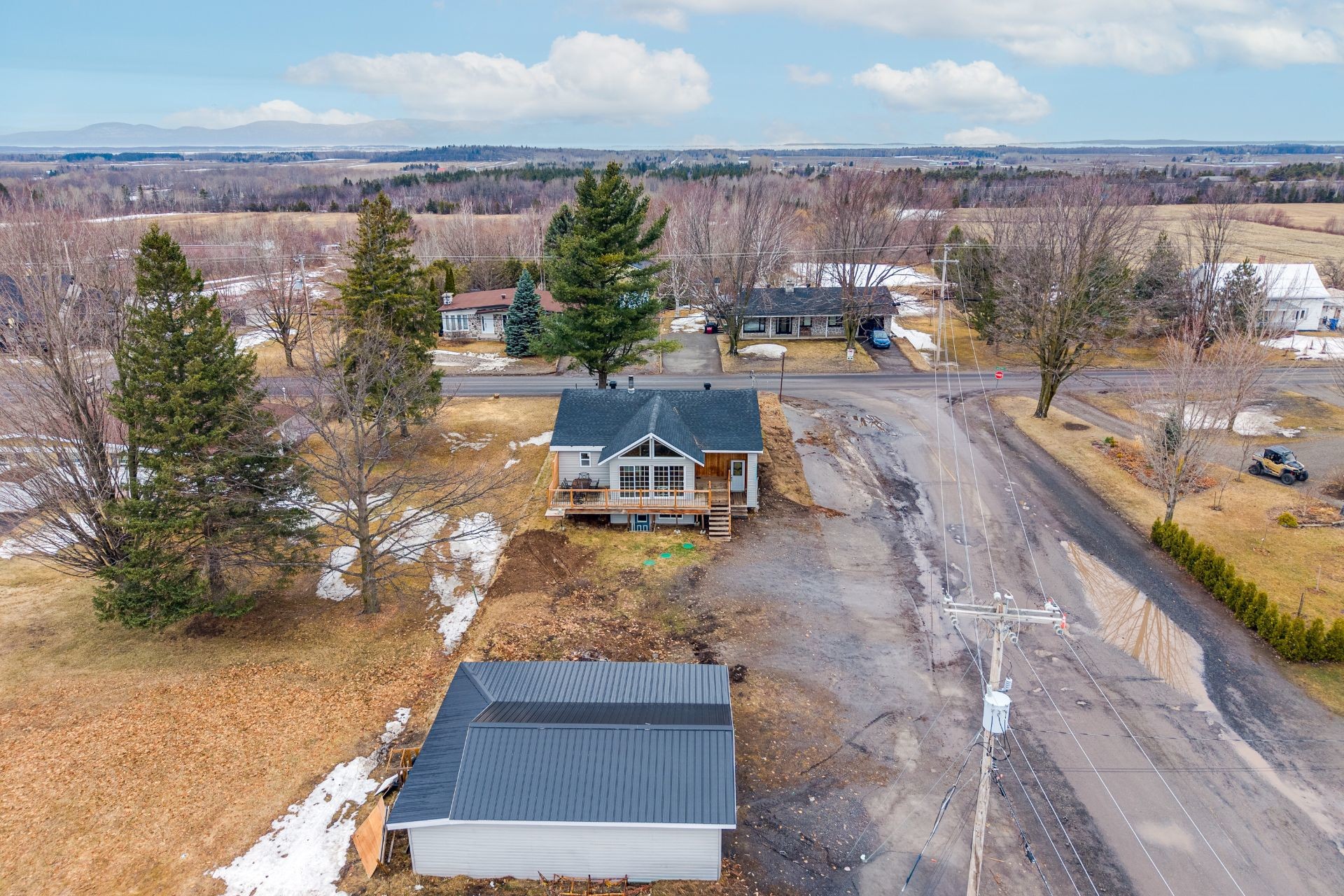 Aerial View - 922 Ch. Bellevue E., Cap-Saint-Ignace, QC - Outdoor With View