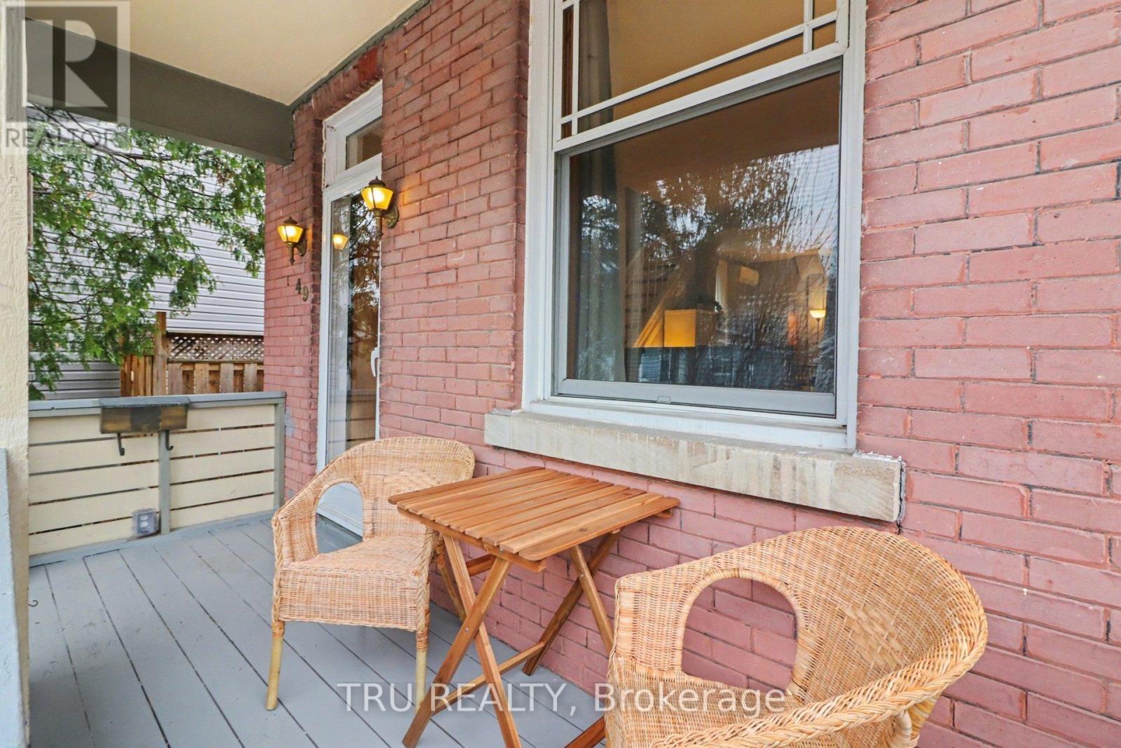 Enjoy a coffee from your front porch - 49 Newton Street, Ottawa, ON - Outdoor With Deck Patio Veranda With Exterior