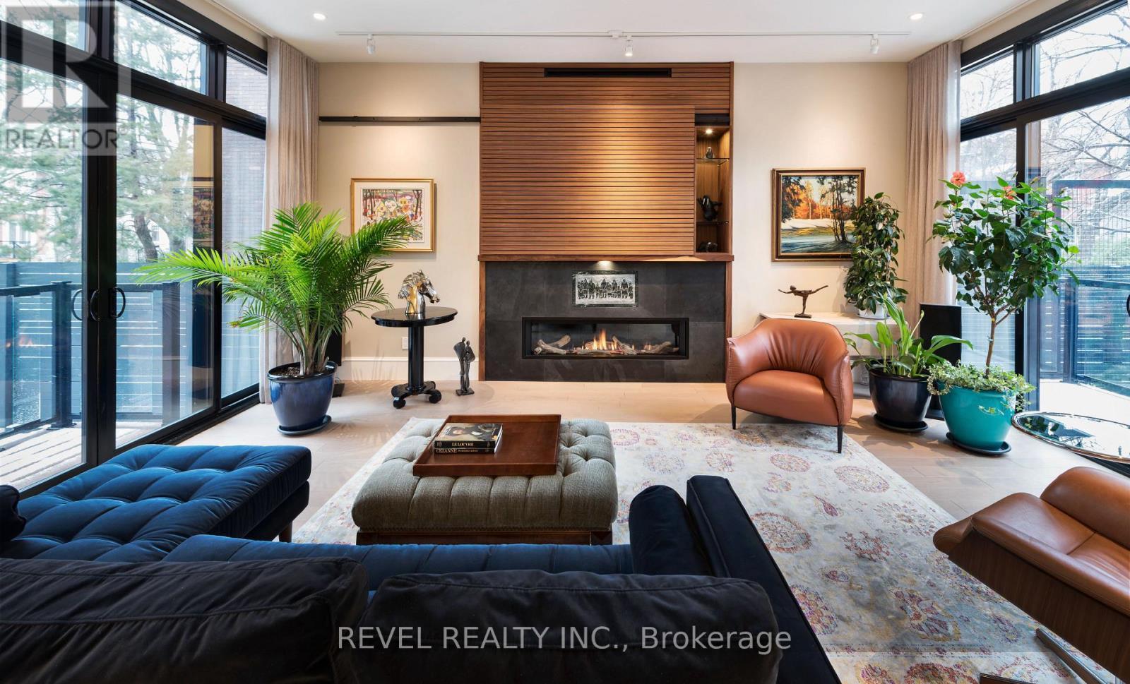 Main Level Living Room - 90 Powell Avenue, Ottawa, ON - Indoor Photo Showing Living Room With Fireplace