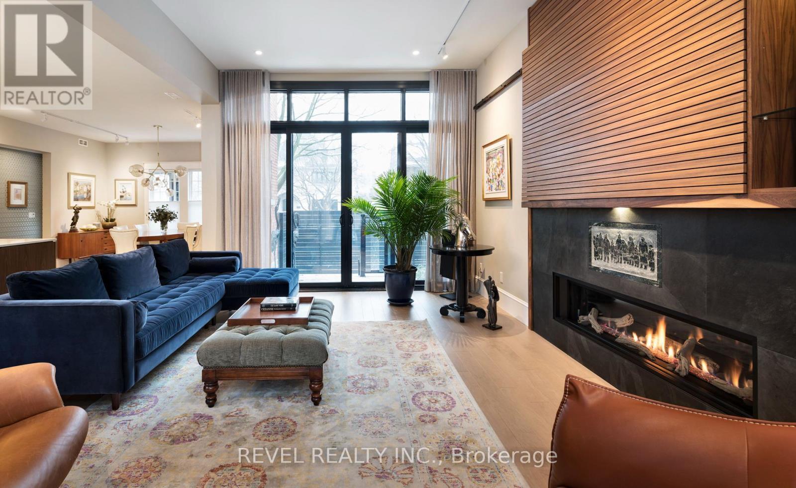 Main Level Living Room - 90 Powell Avenue, Ottawa, ON - Indoor Photo Showing Living Room With Fireplace