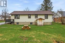 Rear of home - outside basement entrance -
