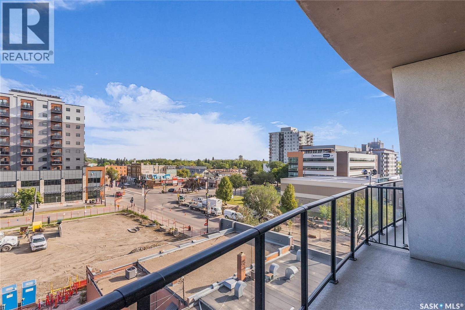 501 922 Broadway Avenue, Saskatoon, SK - Outdoor With Balcony With View