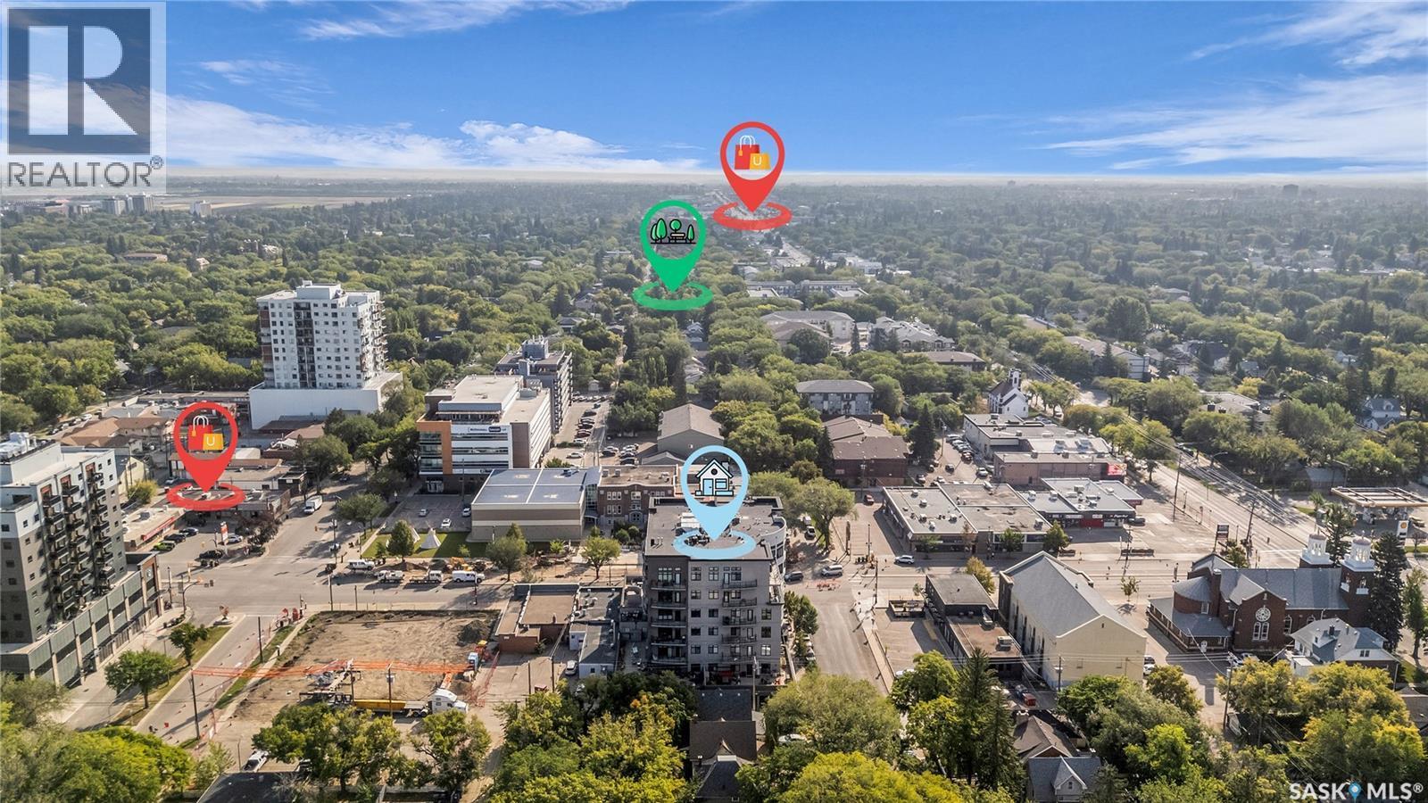 501 922 Broadway Avenue, Saskatoon, SK - Outdoor With View