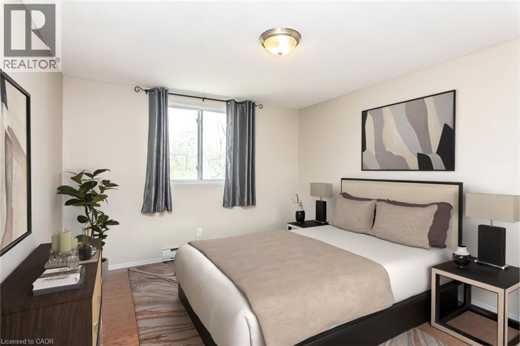 Virtually Staged - 30 Avalon Place Unit# 203, Kitchener, ON - Indoor Photo Showing Bedroom