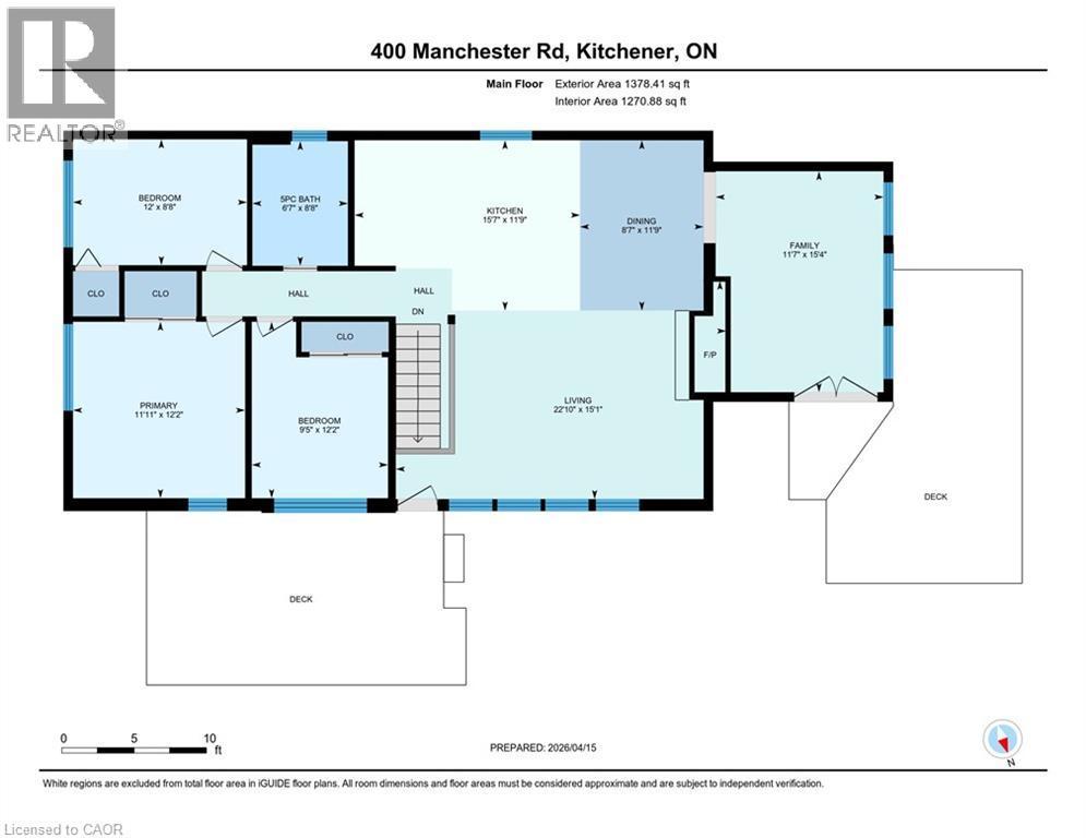 Floor plan - 400 Manchester Road, Kitchener, ON - Other