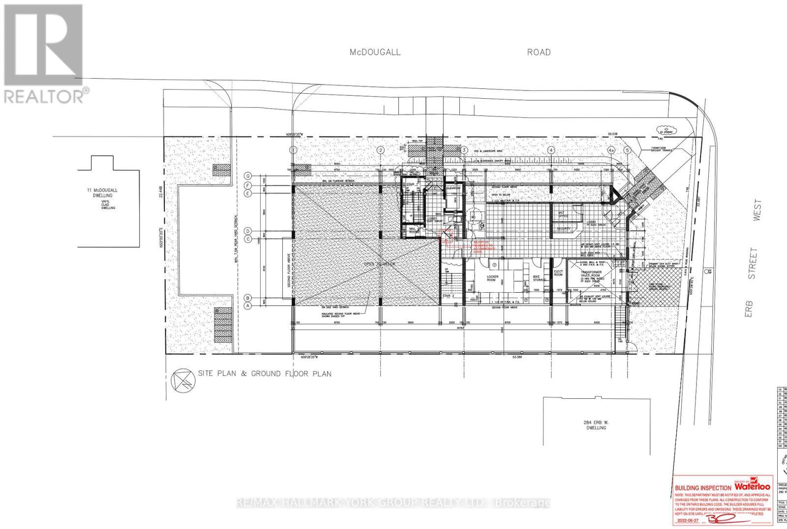 Site Plan - 282 Erb Street W, Waterloo, ON