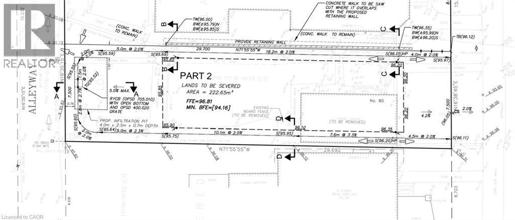 Survey - 80 Ontario Avenue, Hamilton, ON