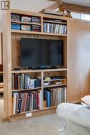 TV is tucked away - 
