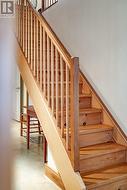 Open staircase to upper level - 