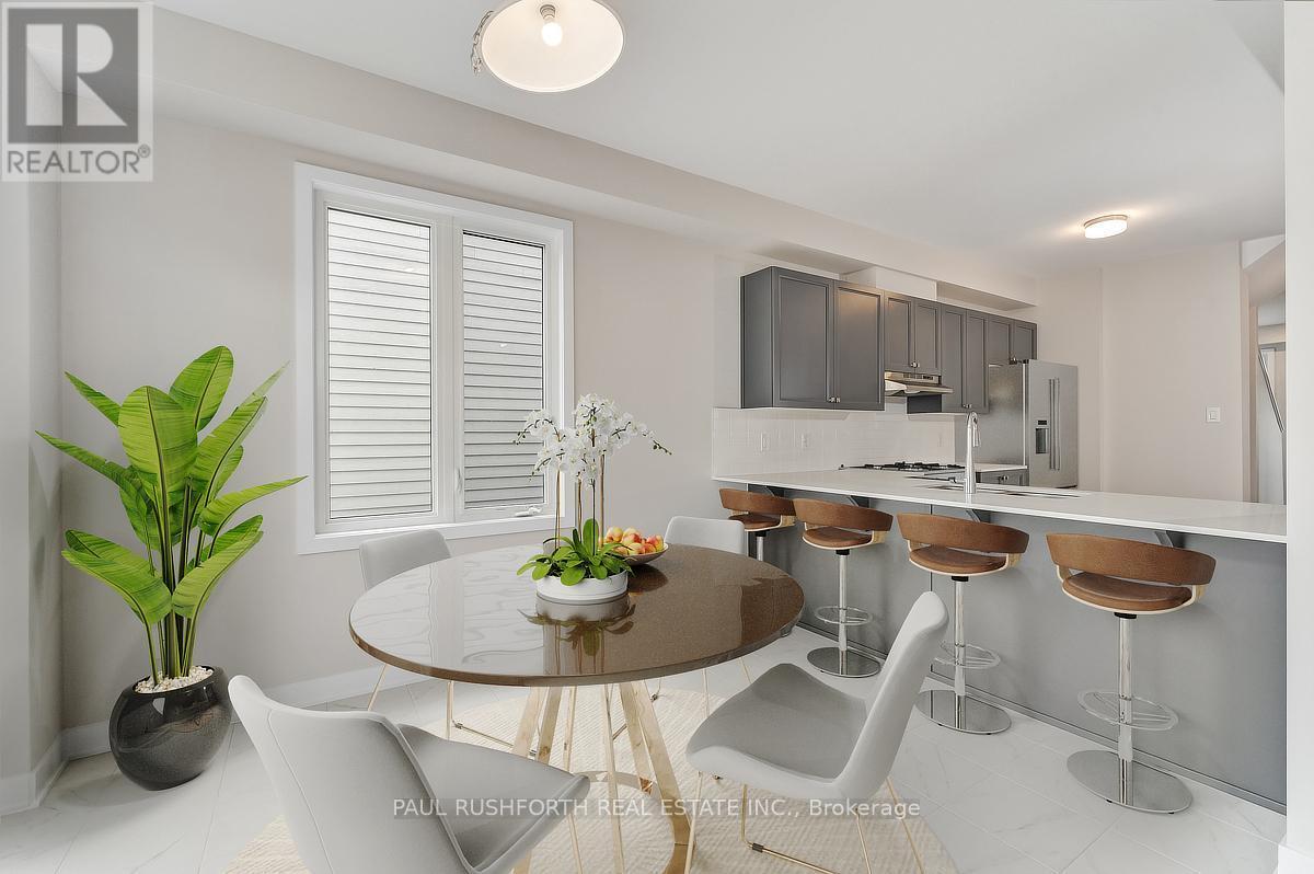 Virtually Staged Kitchen Eating Area - 623 Terrier Circle, Ottawa, ON - Indoor Photo Showing Dining Room