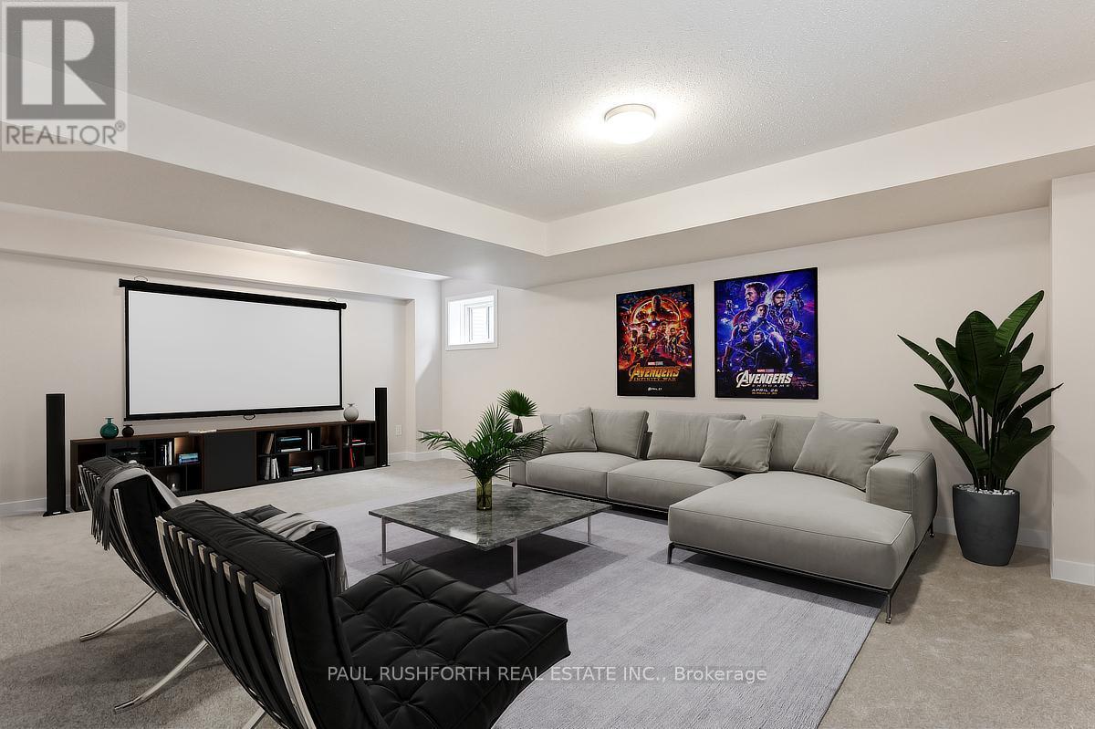 Virtually Staged-Basement Rec Room - 623 Terrier Circle, Ottawa, ON - Indoor Photo Showing Living Room