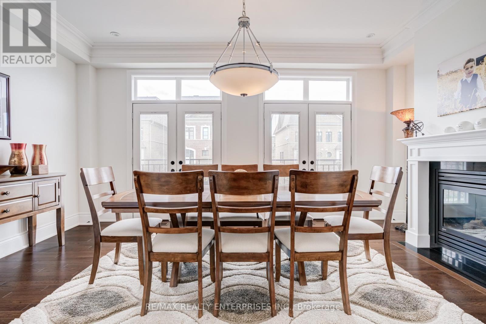 1842 Pagehurst Avenue, Mississauga, ON - Indoor Photo Showing Dining Room With Fireplace