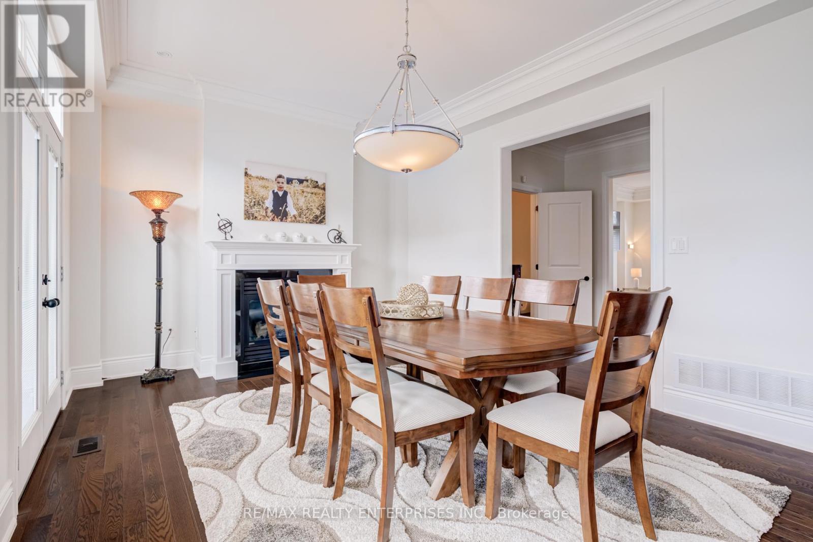 1842 Pagehurst Avenue, Mississauga, ON - Indoor Photo Showing Dining Room With Fireplace