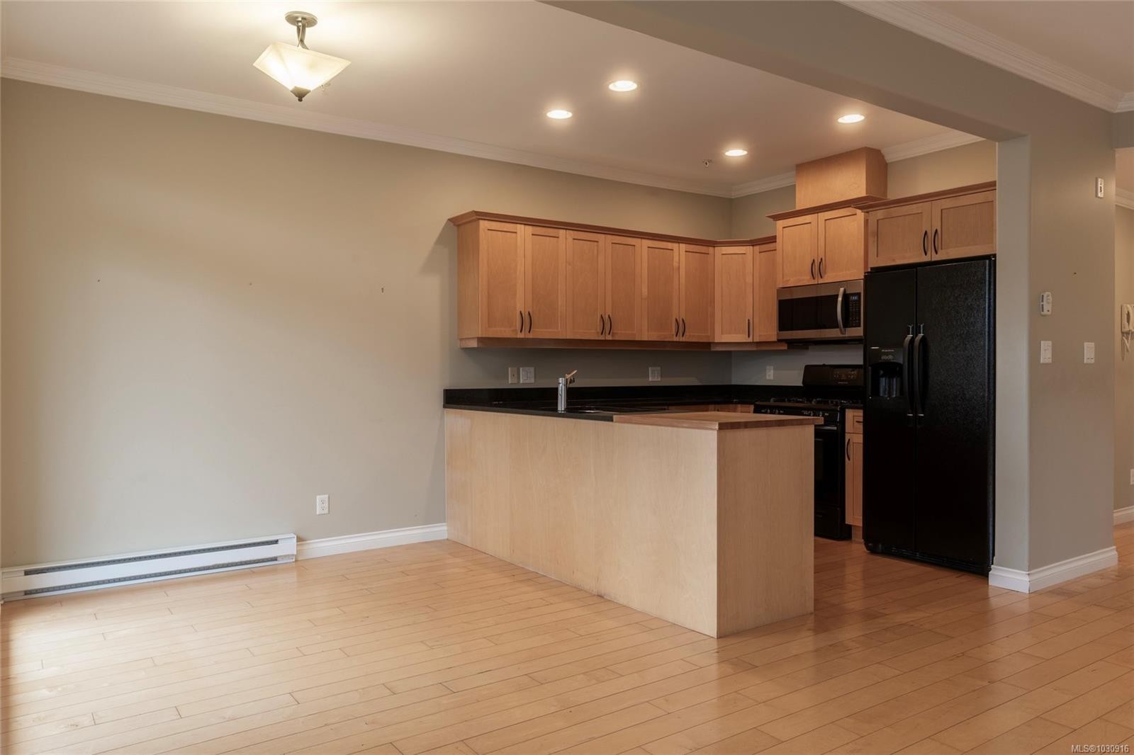 201-9942 Third St, Sidney, BC - Indoor Photo Showing Kitchen